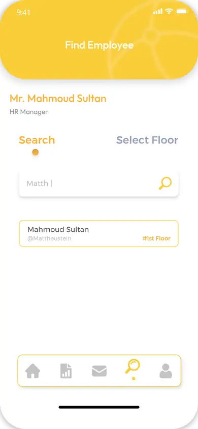 البحث عن موظف بالنص في Sense More